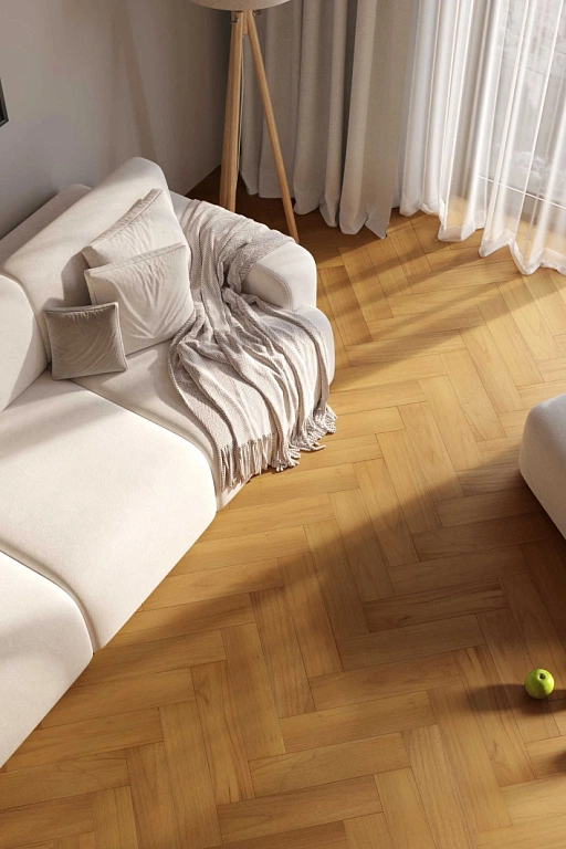 Кварцевый паркет Quartz Parquet Штучный паркет Тик Южноамериканский 44-400-71 5/0,6 мм