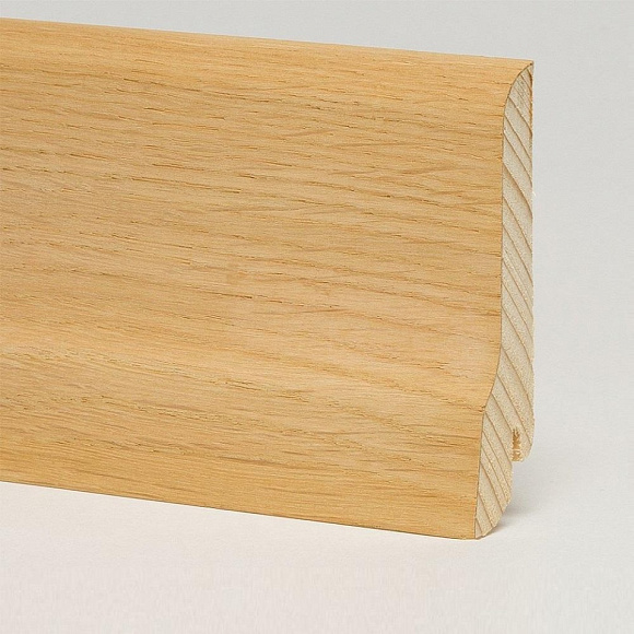 Плинтус Pedross Дуб без покрытия 80 х 20 мм шпонированный