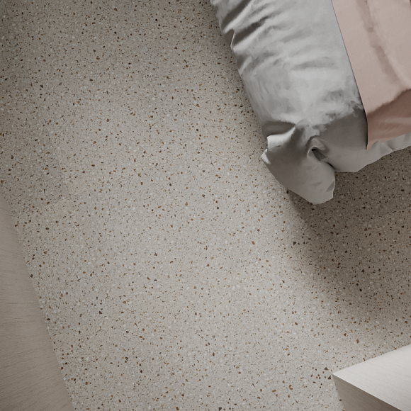 Клеевая плитка ПВХ ART EAST ATS 763,Тераццо Наполи 457.2 х 457.2 х 2,5mm (0,5mm)