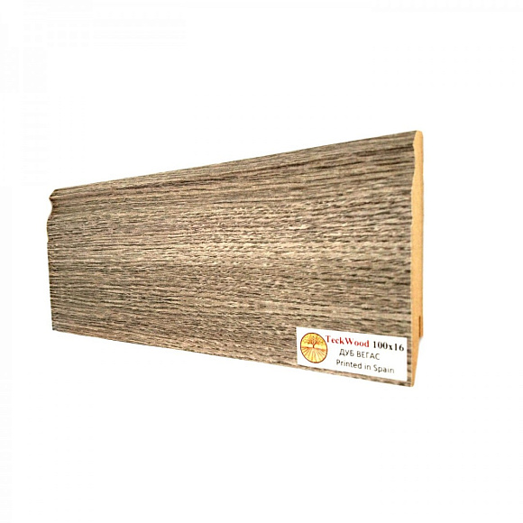 Плинтус Teckwood Дуб Вегас (Oak Vegas) 100мм
