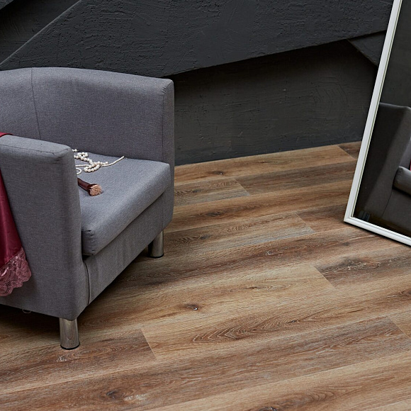 Каменный ламинат SPC Steinholz Хардегг STH012 Тепло-коричневый 1220x180 мм