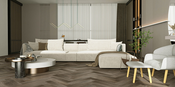 Виниловый пол Home Expert Parquet Дуб Шоколадный