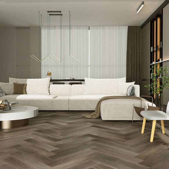 Виниловый пол Home Expert Parquet Дуб Шоколадный
