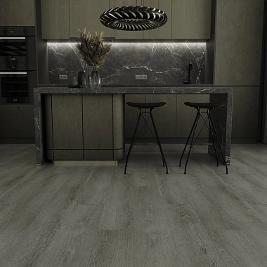 Кварцвиниловая плитка SPC Ideal Flooring Prime Wood 01007 Smoky