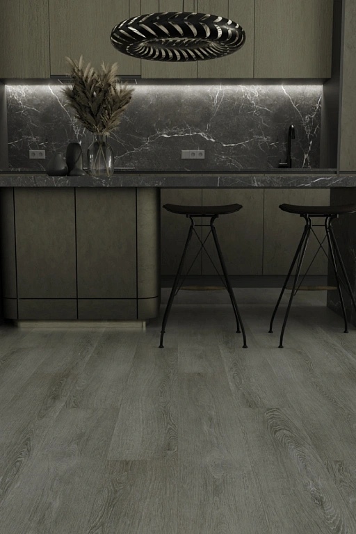 Кварцвиниловая плитка SPC Ideal Flooring Prime Wood 01007 Smoky