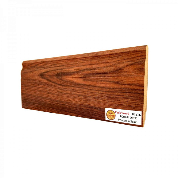Плинтус Teckwood Ясный орех (Bright Walnut) 100мм