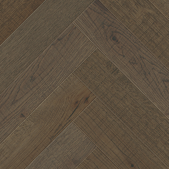 Инженерная доска Английская елка Living Tree Дуб Темный шоколад робуст. Размер 595х110x13.5 мм (0.785)