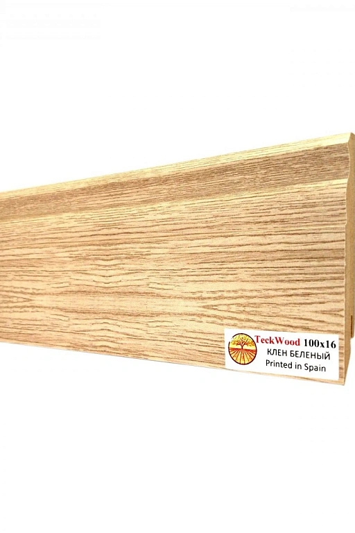 Плинтус Teckwood Клен беленый (White Maple) 100мм
