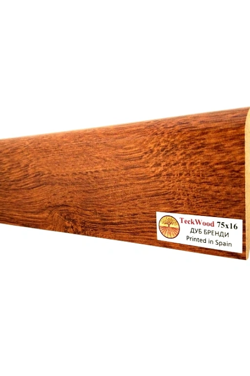 Плинтус Teckwood Дуб Бренди (Oak Brandy) 75 мм