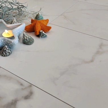 Каменный MSPC ламинат Stone Floor Бело-серый Мрамор 2820-4 MP 1220х234х8 мм