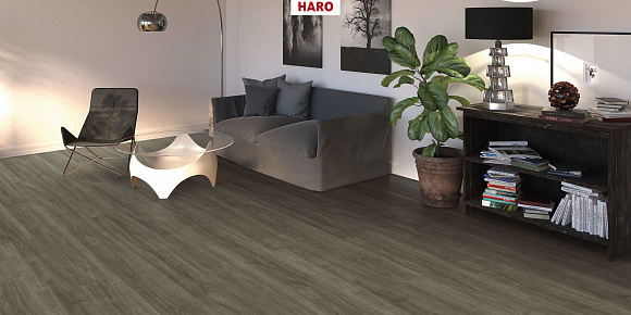 Ламинат Haro Tritty 100 Gran Via 4V Дуб Элеганза Античный Серый