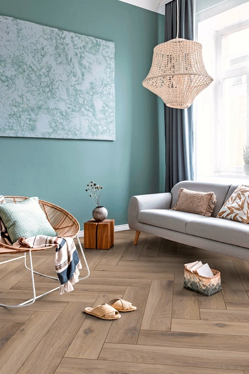 Ламинат Kronotex Herringbone Дуб Мец D 3766