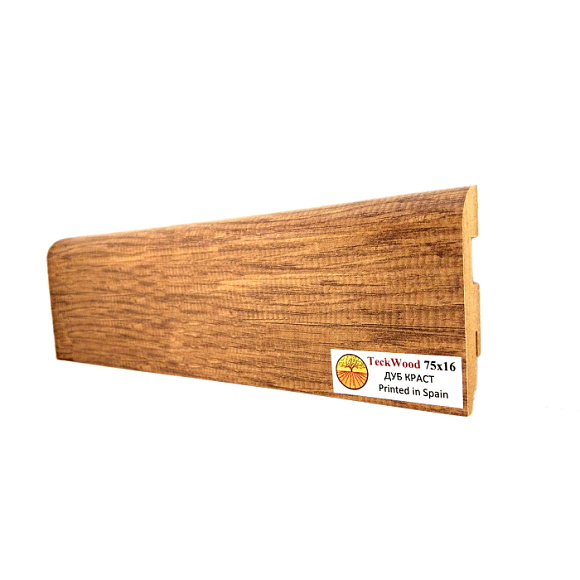 Плинтус Teckwood Дуб Краст (Oak Crust) 75 мм