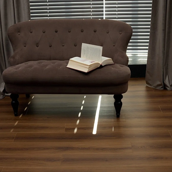 Каменный ламинат SPC Steinholz Винталь STH078 Шоколадно-коричневый 1220x180 мм