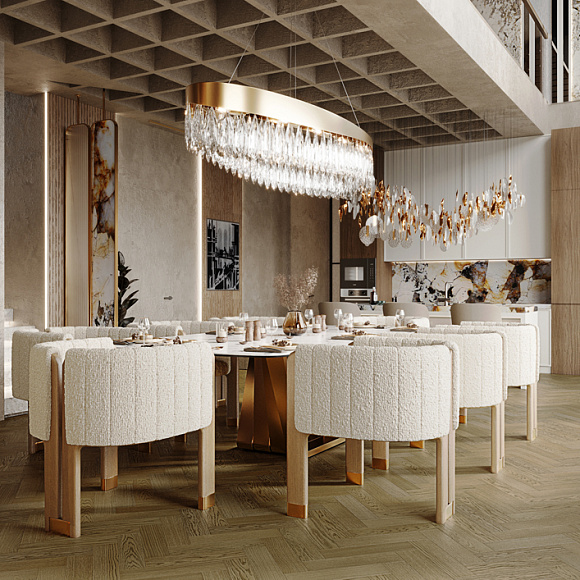 Кварцевый паркет Quartz Parquet Штучный паркет Дуб Конго 44-1258-54 5/0,6 мм