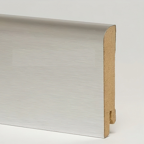 Плинтус Pedross Алюминий светлый 70 х 15 мм шпонированный