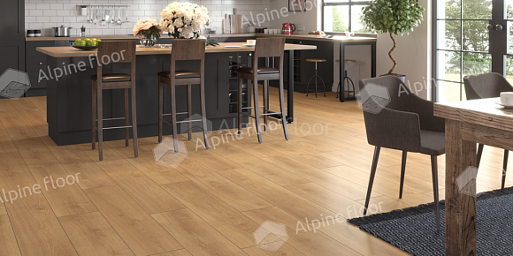 Кварцвиниловый SPC ламинат Alpine Floor ProNature Oak Sajo 64637 1290×246×4