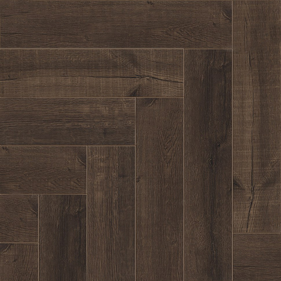 Кварцвиниловая плитка Alpine Floor клеевая Parquet LVT Дуб Альферац ЕСО 16-22 венгерская елка 590×118×2,5