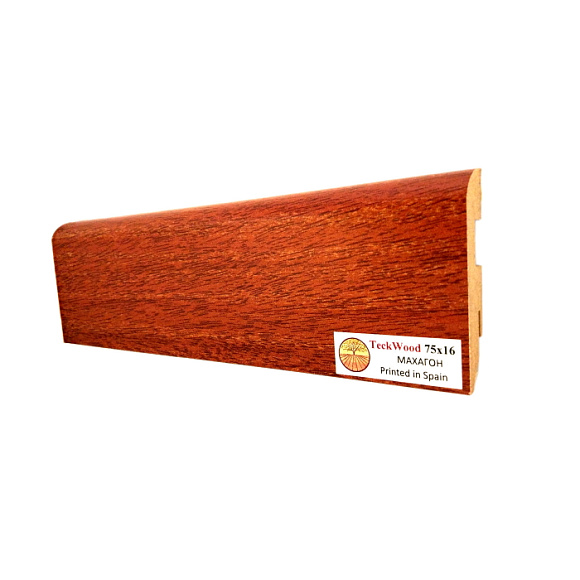 Плинтус Teckwood Махагон (Mahogany) 75 мм