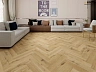 Кварцвинил Draw Wood Herringbone Oak 002 со встроенной подложкой EVA. Размер 610х126х5мм (1.537)
