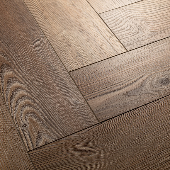 Кварцвиниловый SPC ламинат Aquafloor Space Parquet Light AF4517PQL венгерская елка 610×122×4,5