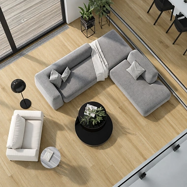 Кварцевый паркет Quartz Parquet Классик Дуб Тоскана 407 7/1,2 мм