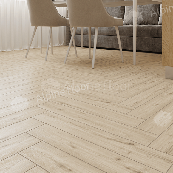 Ламинат Alpine Floor Herringbone 12 PRO Дуб Лион