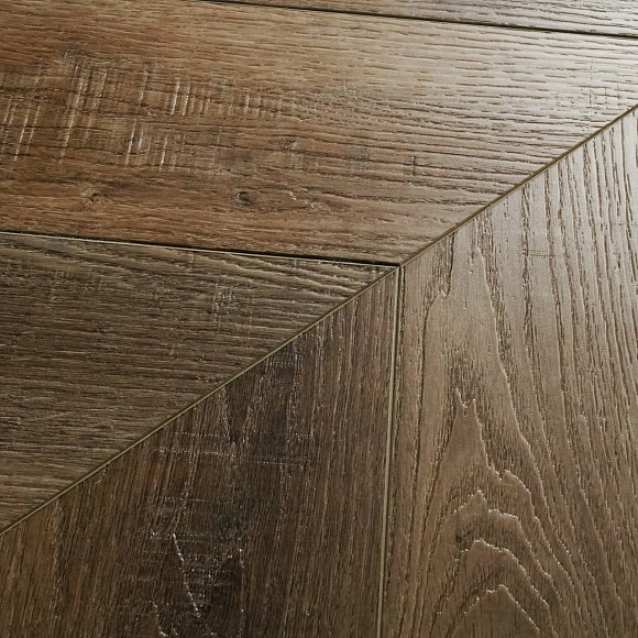 Кварцвиниловый SPC ламинат Damy Floor Chevron Амбуаз Amboise DF06-Ch французская елка 600×127×5