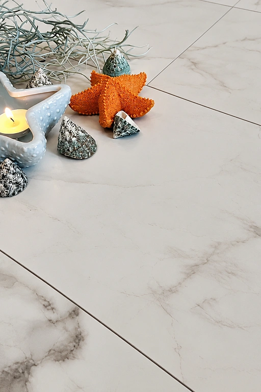 Каменный MSPC ламинат Stone Floor Бело-серый Мрамор 2820-4 MP 1220х234х8 мм