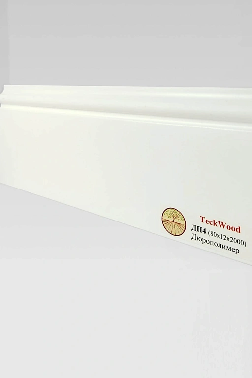 Плинтус Teckwood Белый ДП4 80х12